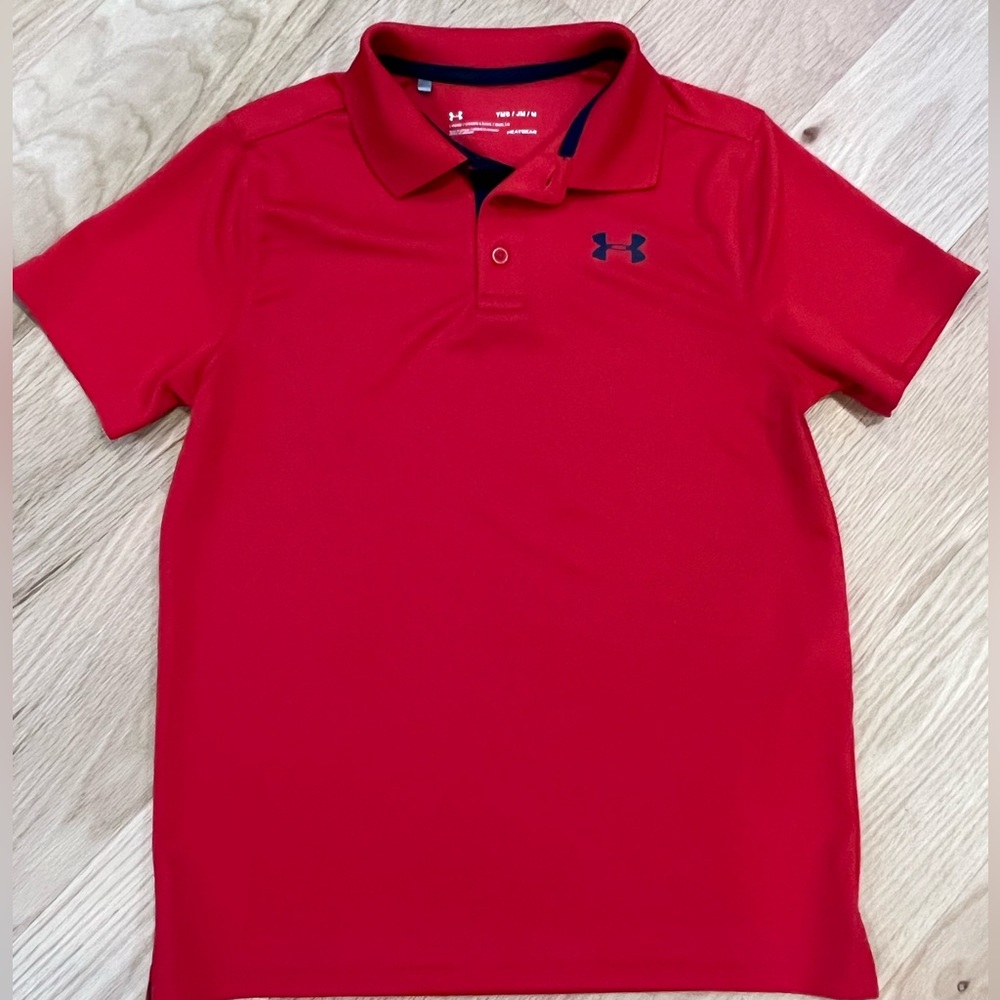 Under armor red boys/youth Medium shirt.